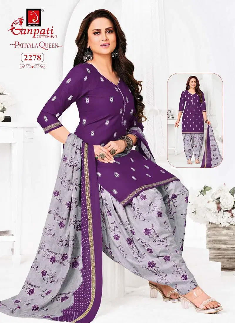 Patiyala Queen Vol 11 By Ganpati Cotton Kurti With Bottom Dupatta Suppliers In India